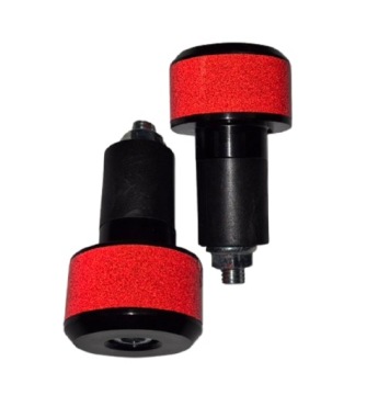 Końcówki Kierownicy Odblaskowe Czerwone aluminium Motocykl Motorower Promo!