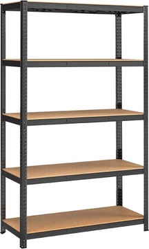 Regał do przechowywania czarny 200x120 cm LOFT