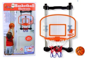 Lean Toys кошик для гри вдома баскетбол м'яч насос регульований