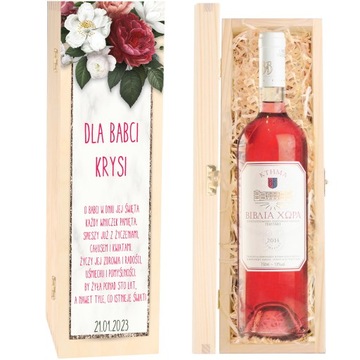 Skrzynka na wino Dzień Dziadka i Babci, Prezent