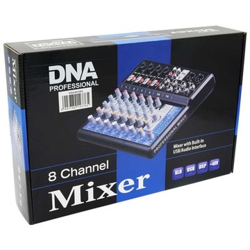 Аудиомикшер DNA MC08X, аналоговый интерфейс, 8 каналов USB PHANTOM XLR