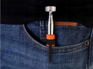 МАГНИТНЫЙ ЗАХВАТ длиной 72 см, телескопический с магнитом СИЛЬНЫЙ МАГНИТ, ОЦИНКОВАННЫЙ