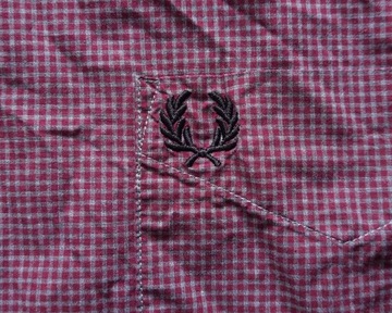 FRED PERRY M3258 MICRO GINGHAM SHIRT BUTTON DOWN Męska Koszula XL