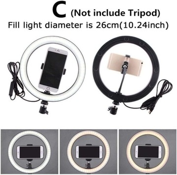 6,3/10,2 студийное кольцо для камеры, светодиодное видеосветовое косметическое кольцо