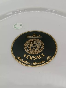 TALERZ ROSENTHAL VERSACE MEDAILLON MEANDRE D'OR OPAKOWANIE JAK NOWY