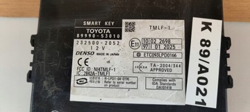 LEXUS IS IS220 IS250 05-12 MODUL ZÁMKU KEY SMART