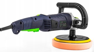 POLERKA SAMOCHODOWA 2400W MIMOŚRODOWA Z REGULACJĄ OBROTÓW FILC ZESTAW GĄBKI