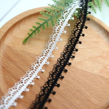 Бестселлеры белого и черного цвета, 1 ярд, лента для нижнего белья с кружевной отделкой, 1 см