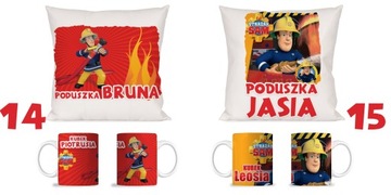 НАБОР КРУЖКА + ПОДУШКИ ПОЖАРНЫЙ СЭМ ПОДАРОК ​​№17