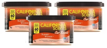 CALIFORNIA CAR SCENTS SUNSET WOODS ZAPACH