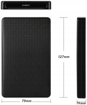 Чехол для внешнего жесткого диска SSD и жесткого диска 2,5 дюйма SATA с разъемом USB 3.0
