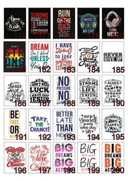 Мотивационные Плакаты, 4 шт. - 300 размеров. А4 + рамки