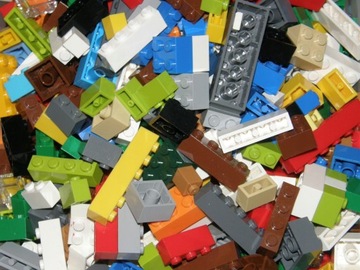СТРОИТЕЛЬНЫЕ БЛОКИ LEGO КИРПИЧ КИРПИЧНАЯ СМЕСЬ 0,1 КГ 100 Г