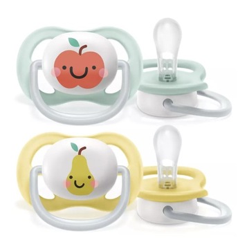 PHILIPS AVENT 2x SMOCZEK SILIKONOWY ULTRA AIR 0-6M + ETUI DO STERYLIZACJI