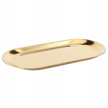 5 шт. ОВАЛЬНЫЙ ЗОЛОТОЙ ПОДНОС, НЕРЖАВЕЮЩАЯ СТАЛЬ