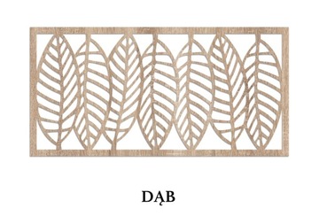 Ażurowy panel dekoracyjny 3D - LIŚCIE - 80x40