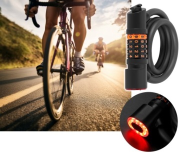 LOCK LOCK BIKE LOCK + ЗАДНИЙ ФОНАРЬ Держатель светодиодного фонаря