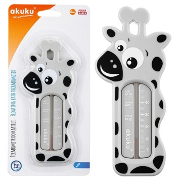 Термометр для ванны для ванн с водой, безртутный Giraffe Akuku A0394