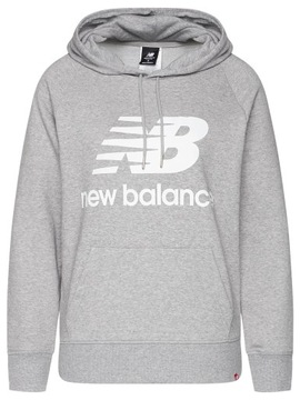 Bluza damska NEW BALANCE szara z kapturem XL