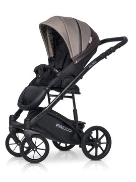 Детская коляска PACCO Riko Basic 2в1, ДО 22 КГ, СИДЕНИЕ-КАНИБРАЛ + СУМКА