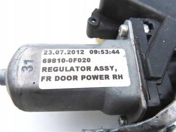 MECHANIZMUS OKNO ELELKTRICKÝ PRAVÝ PŘEDNÍ TOYOTA VERSO 2009-18R 69810-0F020