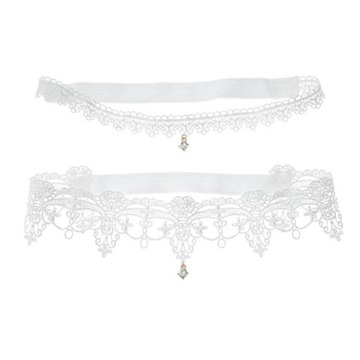 2Pcs/Set Women Leg Thigh Circle Wedding White S