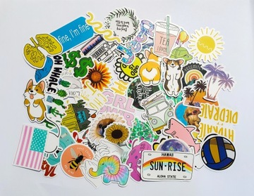 HAPPY SUMMER TIME CUTE STICKERBOMB НАКЛЕЙКИ MIX SUMMER ДОПОЛНИТЕЛЬНЫЕ НАКЛЕЙКИ 50 шт.