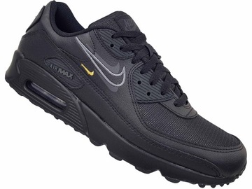 NIKE AIR MAX 90 DX2651 001 BUTY MĘSKIE CZARNE SKÓRZANE SNEAKERS