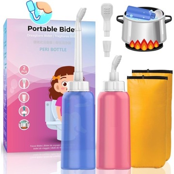 PULSE WODNE | POPORODOWA BUTELECZKA | BUTELKA DO PODMYWANIA 500ML 2SZT