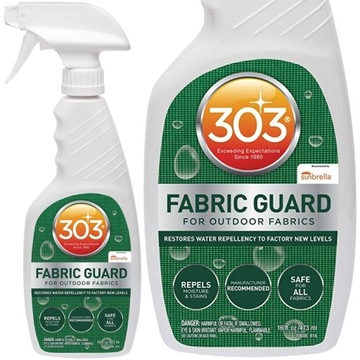 303 High Tech Fabric Guard защищает материал 473.