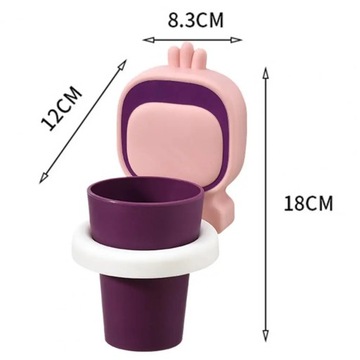 Подставка для зубных щеток, очаровательный мультяшный редис, настенная чашка для зубной щетки