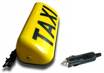 KOGUT SYGNALIZATOR LAMPA GAPA TAXI NA MAGNES ŻÓŁTY + WTYCZKA DO ZAPALNICZKI