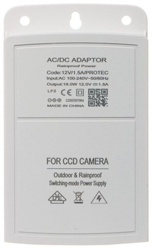 БЛОК ПИТАНИЯ 12 В/1,5 А/ИМПУЛЬСНЫЙ PROTEC ABCV