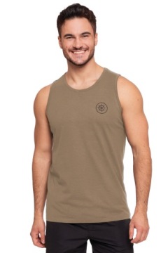 МУЖСКОЙ ХЛОПКОВЫЙ ТАНК-ТОП БЕЗ РУКАВОВ BOXY MORAY BEIGE R.XXL