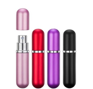 PODRÓŻNE BUTELKI ATOMIZERY Z ROZPYLACZEM DO PERFUM 5ML 4SZTUKI