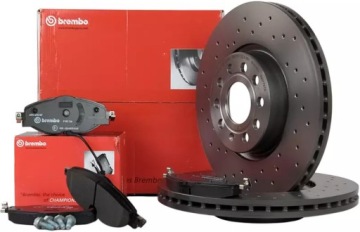BREMBO XTRA TARCZE+KLOCKI PRZÓD AUDI A3 8V 312MM