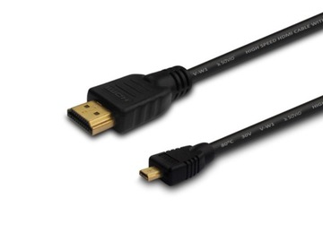 CL-39 KABEL HDMI - micro HDMI 1m GOLD 4K ULTRA HD