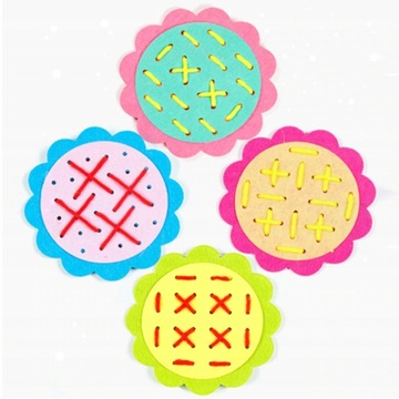 Цветочное обучение шнуровке, переплетению завязок