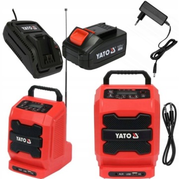 YATO RADIO BUDOWLANE AKUMULATOROWO SIECIOWE +4Ah