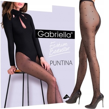 GABRIELLA RAJSTOPY PUNTINA r. 5-XL nero kropki