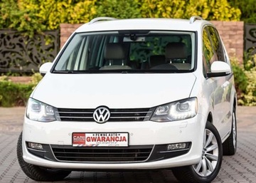 Volkswagen Sharan II Van 2.0 TSI 200KM 2014 Volkswagen Sharan 2.0B 200Ps Ledy Xenony Automat 7 Foteli Alkantara Klimat