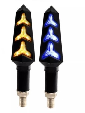 2x LED DRL DIRECTION SIGNALS DYNAMIC FLOATING MOTORCYCLES QUAD POSITION + STOP