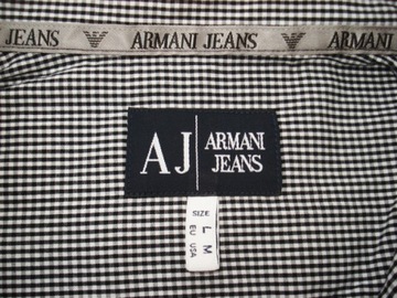 ARMANI JEANS jak NOWA Koszula w Kratkę SLIM r L