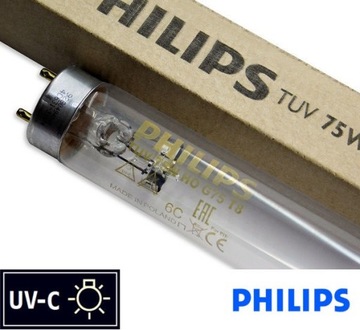 Люминесцентная лампа PHILIPS TUV 75W UV-C G75 T8