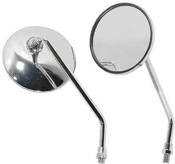 LUSTERKA OKRĄGŁE CHROM 8 mm DNIEPR MIŃSK URAL