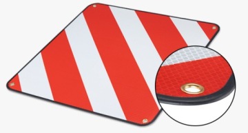 Предупреждающая табличка на багажник кемпера Италия Испания 50х50см