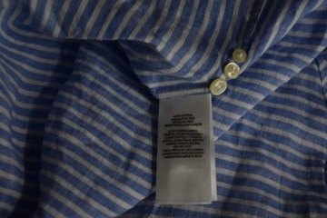 Polo Ralph Lauren koszula męska XL 42 paski len 100% custom fit