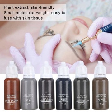 ЧЕРНИЛА ДЛЯ ТАТУ КРАСКА ДЛЯ ТАТУ ЦВЕТ 6 ШТ.