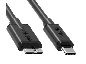 Kabel USB C - USB 3.0 micro B do dysku zewnętrznego - 1m