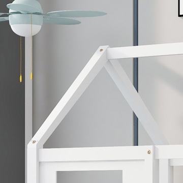 Кровать-домик односпальная белая 200х90см